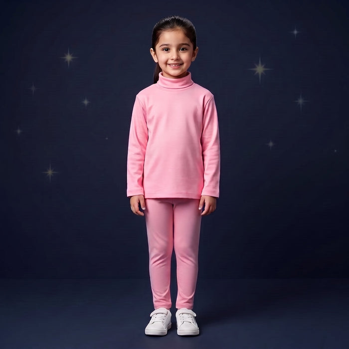 Minnie Minors Girls Winter Soft Light Pink Tights