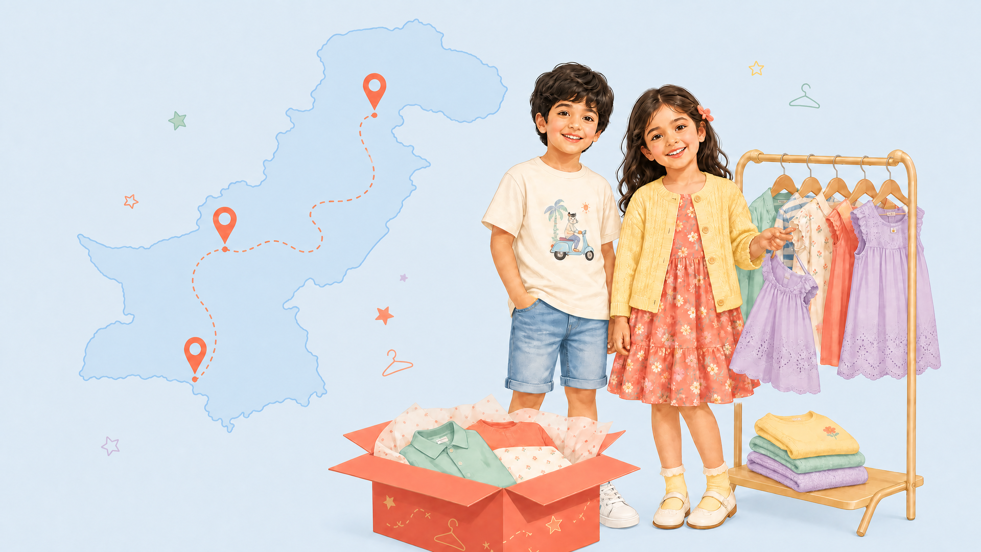 Pakistan delivery map