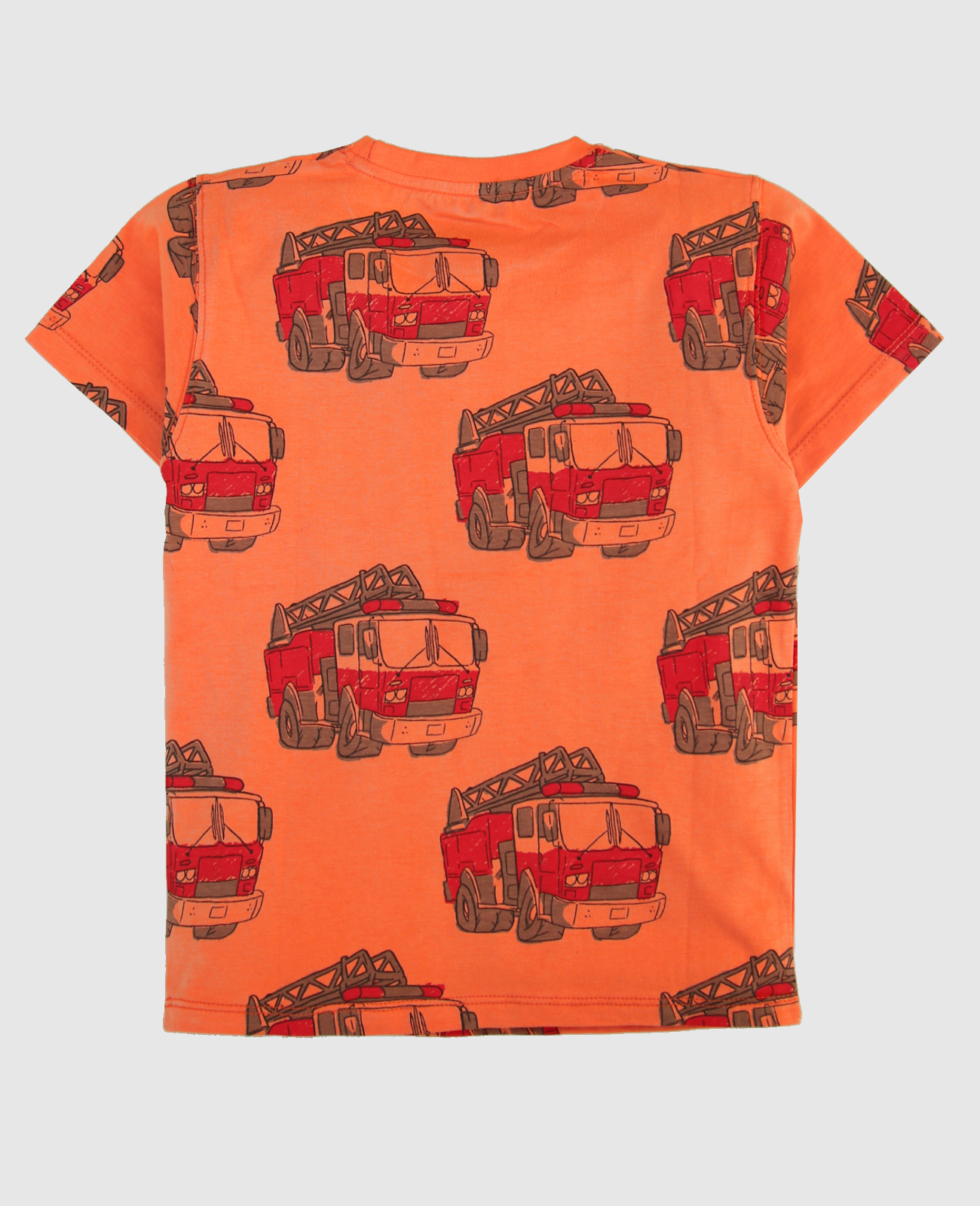 Minnie Craft / Summer boys 2pc soft stretchable cotton printed Fabric Orange T-Shirt & Short