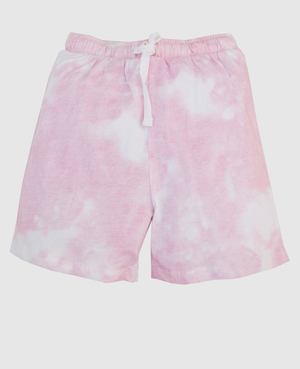 Minnie Minors / Girls Pure Stretchable Cotton Summer Tie & Dye Shorts Pink