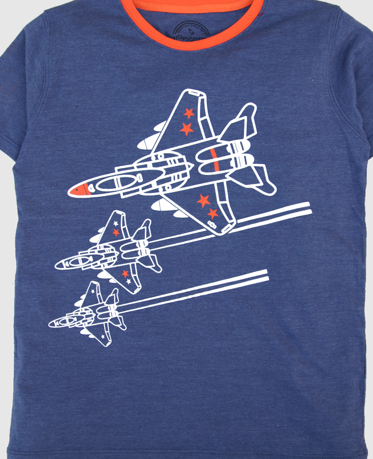 Hopscotch / boys soft stretchable cotton printed Tshirt / Jet Design