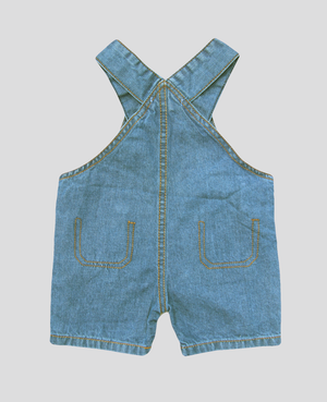 Minnie Minors  / Soft Summer Denim Dungaree / Romper front pockets