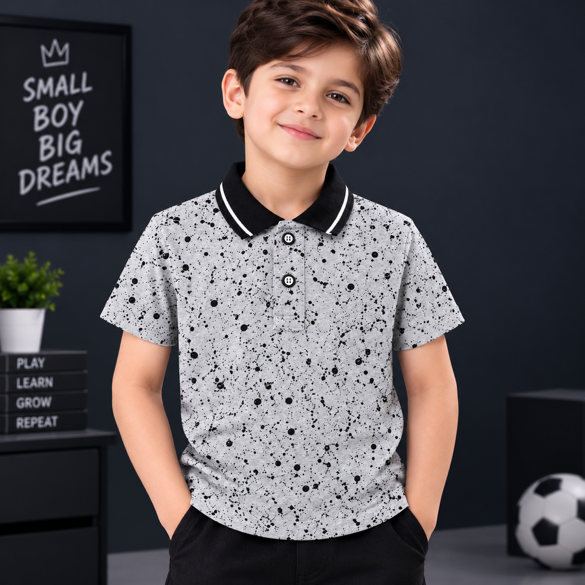 Imported Soft Cotton Grey Polo Shirt