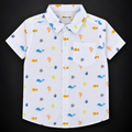 Minnie Craft / All Over Printed Cotton White Casual Shirt