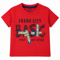 Minnie Craft / Boys 'Basic' Printed Soft Organic Cotton Red T-Shirt