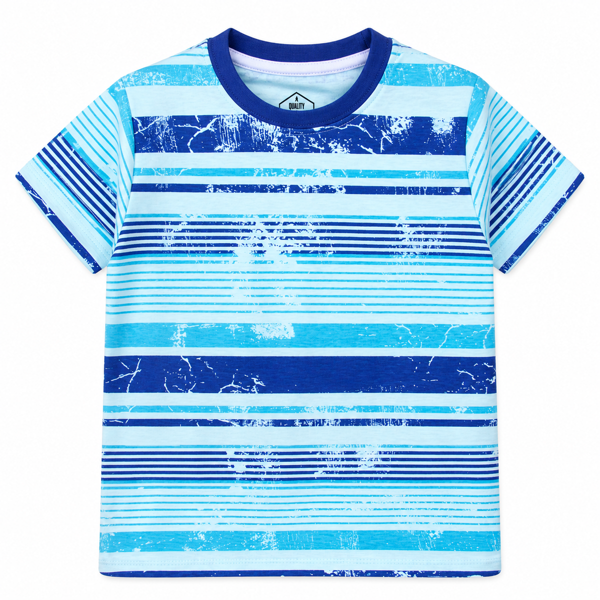 Minnie Craft / Boys 'Tie & Die' Design Soft Stretchable Organic Cotton T-Shirt