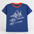 Hopscotch-Kids / Boys 'Jet' Printed Design Soft Stretchable Cotton T-Shirt