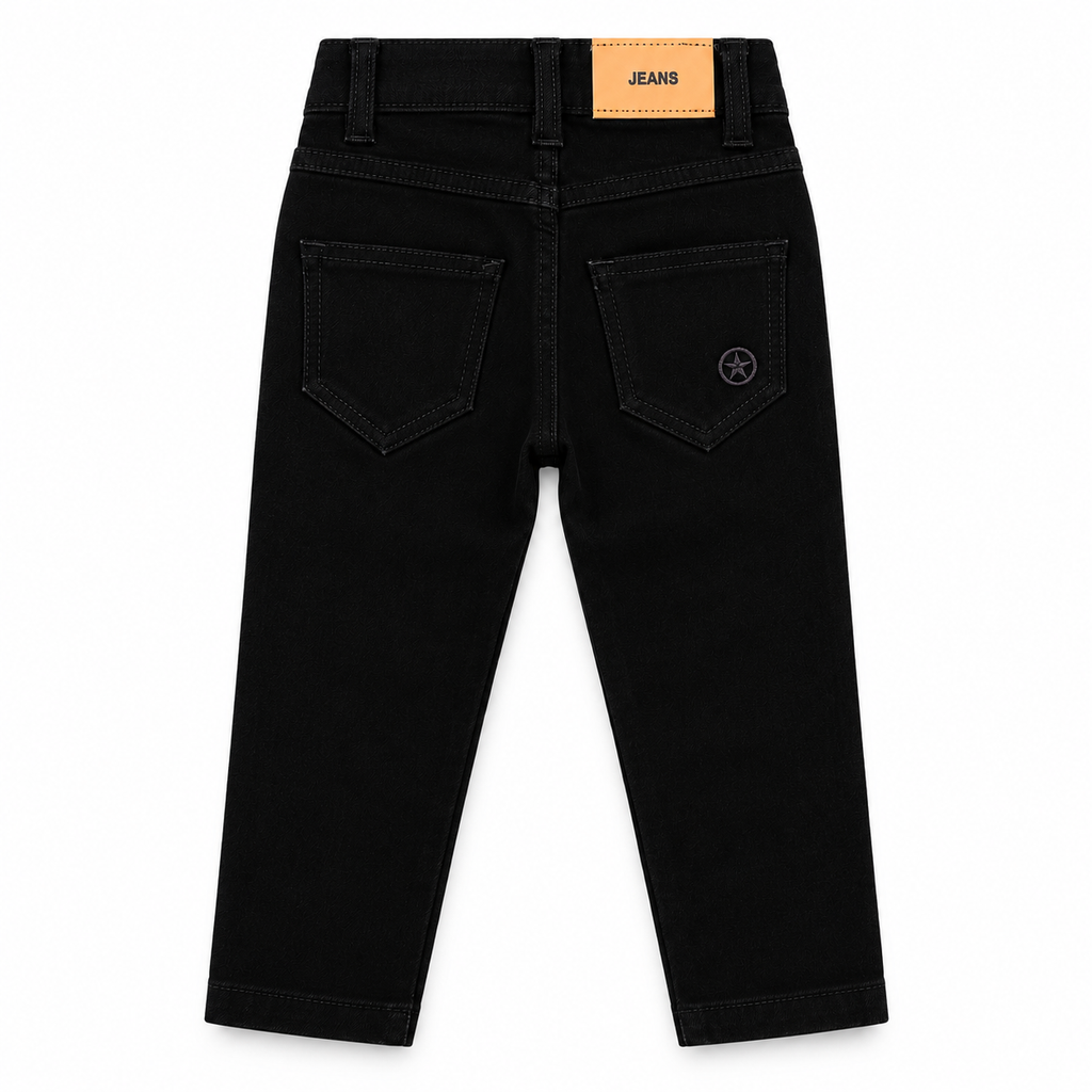 Imported Jet Black Stretchable Jeans
