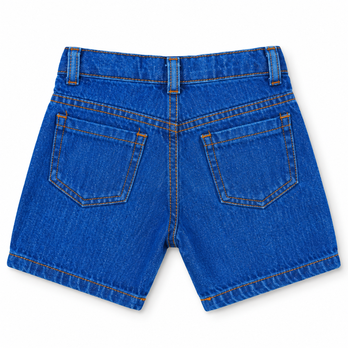 Minnie Minors / Unisex / Blue Soft Denim Shorts / Front & Back Pockets