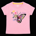 Minnie Craft / Soft Cotton Butterfly Puff Printed Light Pink T-Shirt