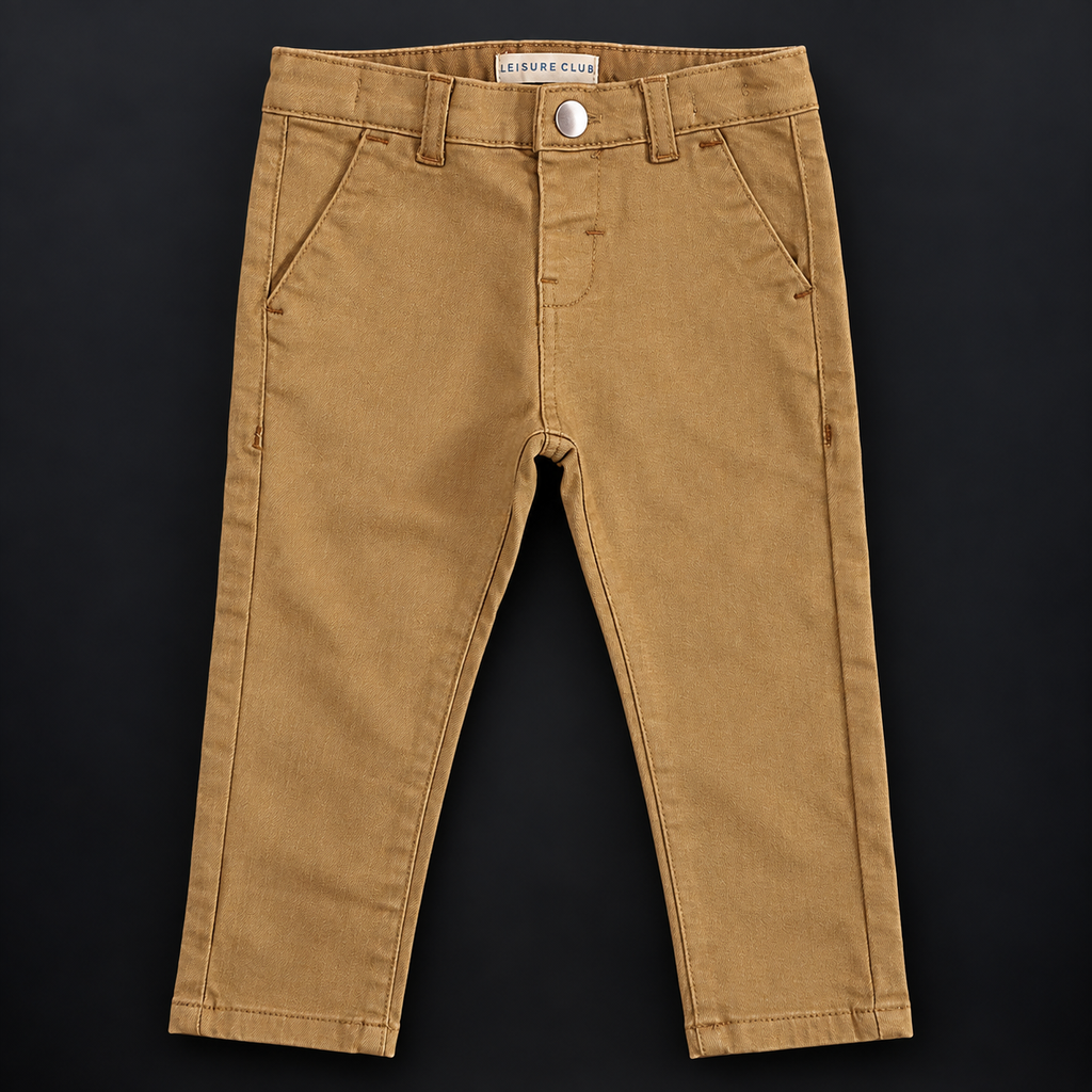 Leisure Club Kids / Unisex Camel color Soft Denim Pant
