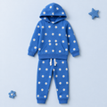 Minnie Minors 2 pc Set Sky Blue Hoodie-Jogger pants / Floral Prints