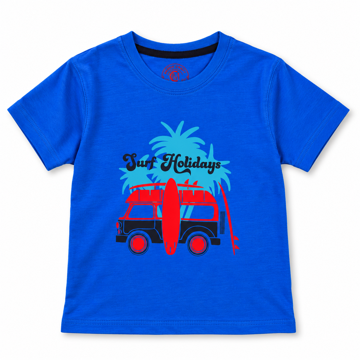 Minnie Craft / Boys Soft Organic Cotton 'Surf Holidays' Printed T-Shirt