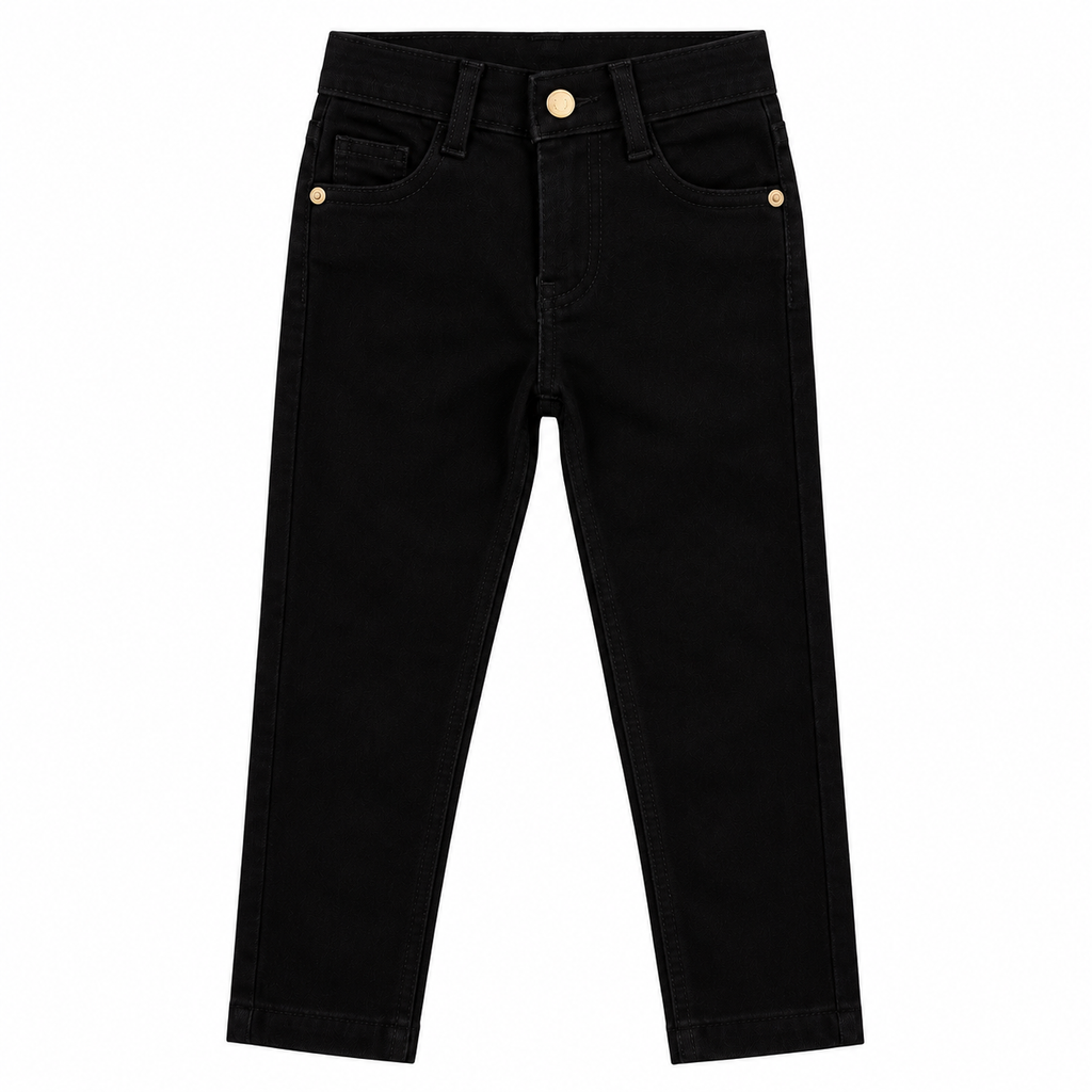 Imported Jet Black Stretchable Jeans