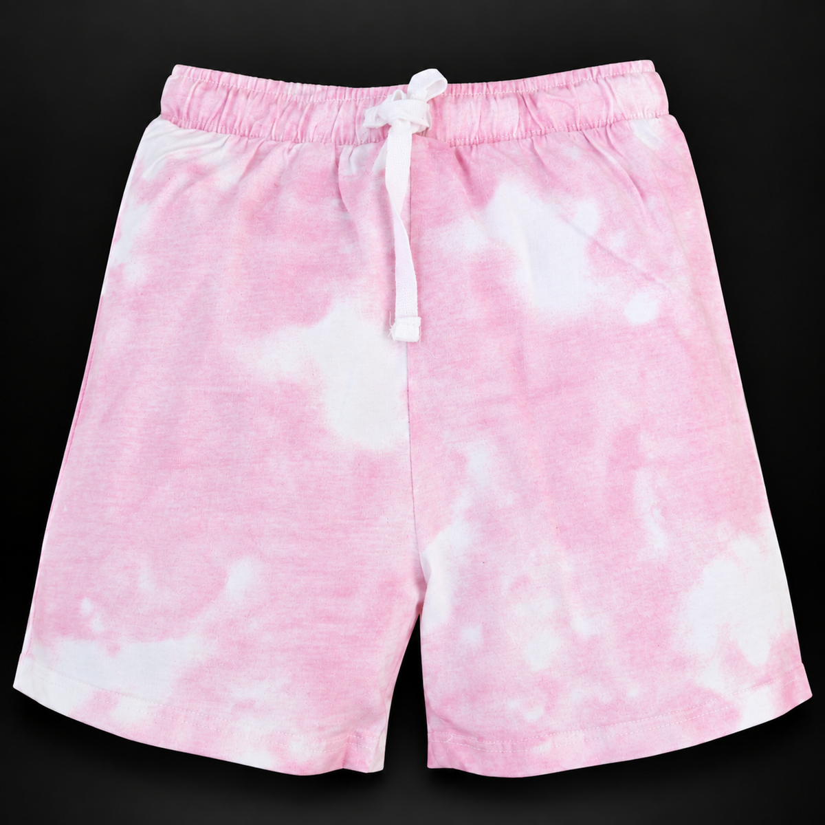 Minnie Minors / Tie & Die Design Soft Organic Cotton Light Pink Shorts