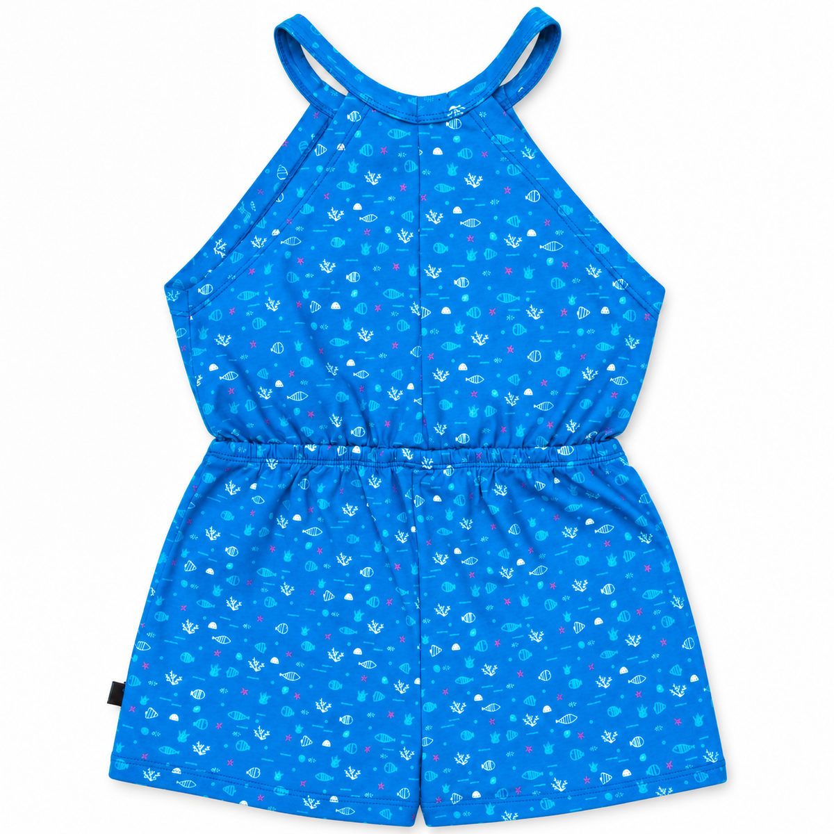 Sapphire / All Over Printed Elegant Design Girls Jumpsuit/Romper