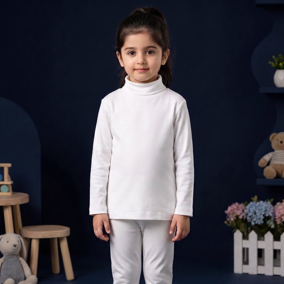 Minnie Minors Soft White High Neck / Unisex