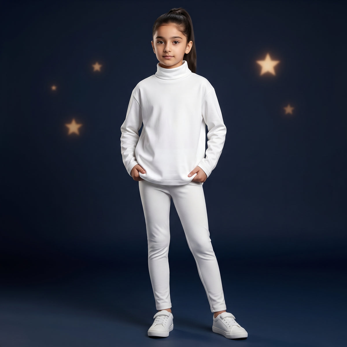 Minnie Minors Soft White High Neck / Unisex