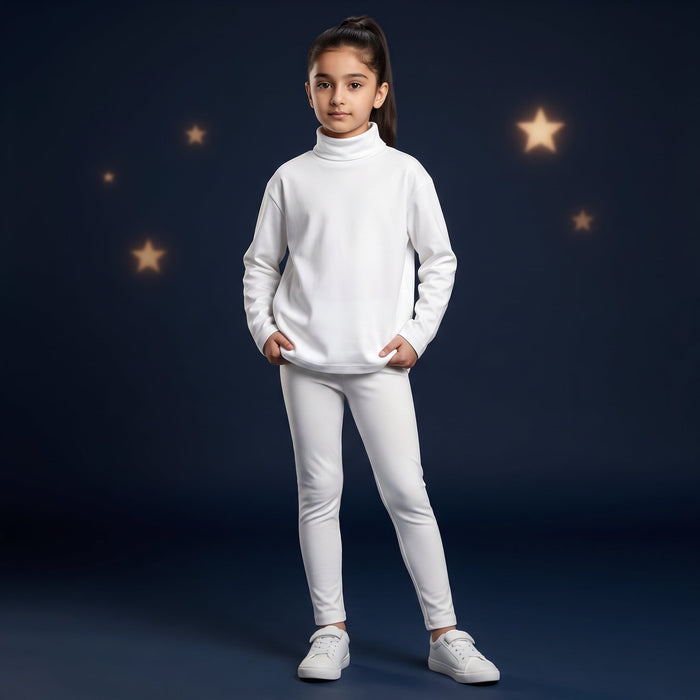 Minnie Minors Winter Soft White Tights / Unisex
