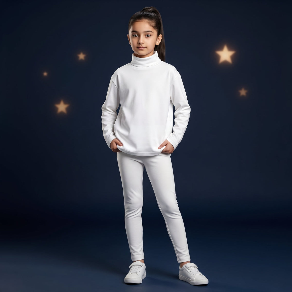 Minnie Minors Soft White High Neck / Unisex