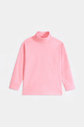 Minnie Minors Girls Soft Light Pink High Neck