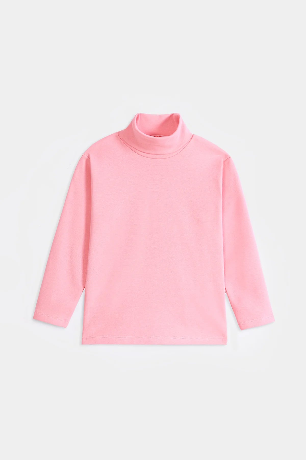 Minnie Minors Girls Soft Light Pink High Neck