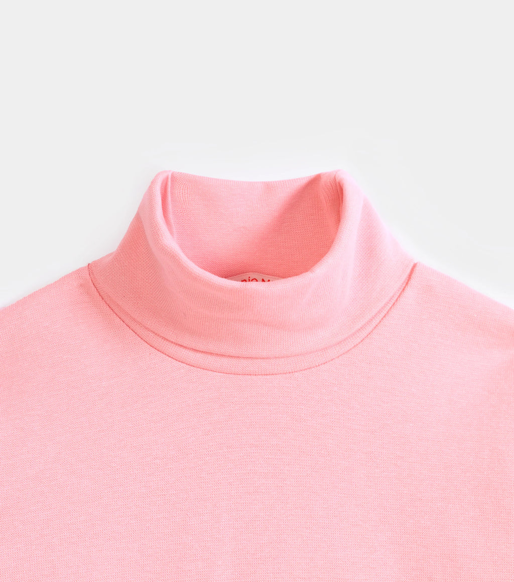 Minnie Minors Girls Soft Light Pink High Neck