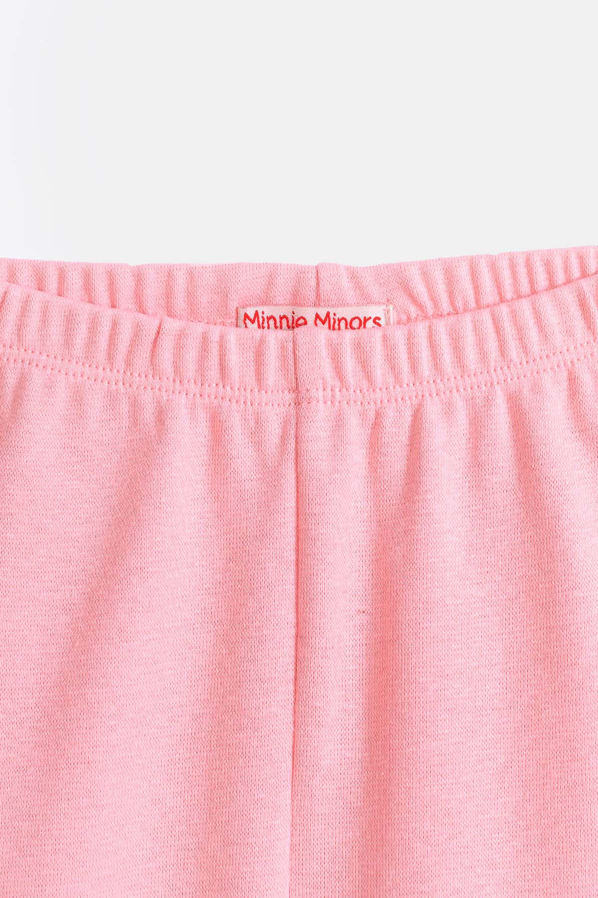 Minnie Minors Girls Winter Soft Light Pink Tights