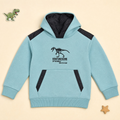 Break-Out Boys Hoodie Embroidered Dinosaur design with Front Pocket