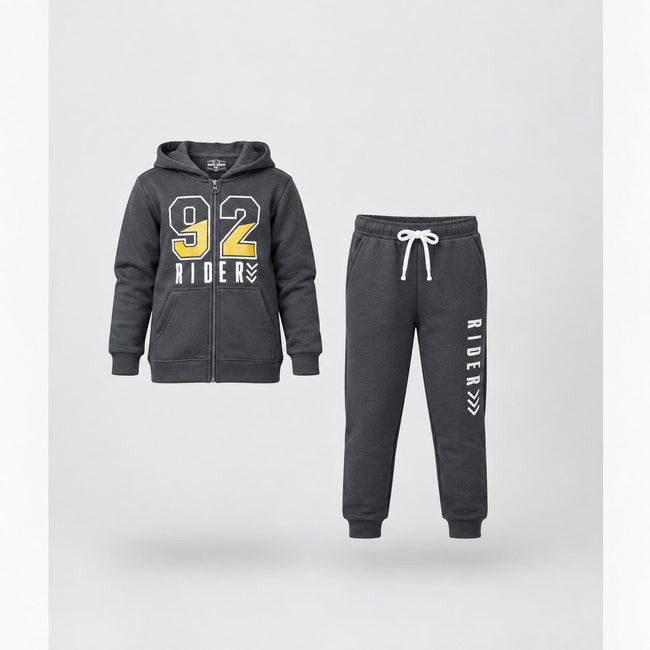 Minnie Minors 2 pc Set Dark Grey Hoodie-Jogger pants / 92 Rider Printed