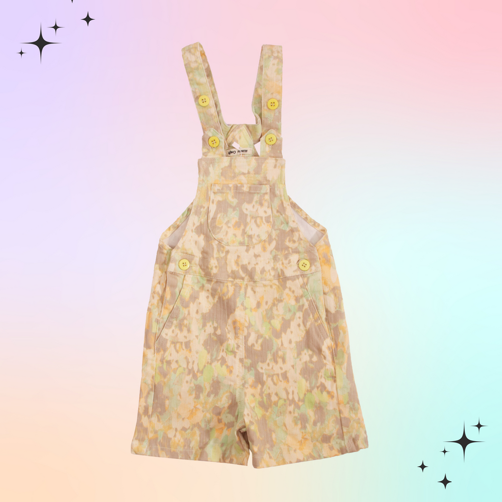 Minnie Craft Brand /  Soft Summer Stretchable jeans Dungaree / Romper printed design