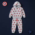 Minnie Minors 2 pc set grey Hoodie-Jogger Pants / Captain America All Over Printed