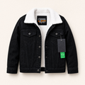 Copper-Rivet Export Brand / Pure White Wool Yarn / Denim Jacket