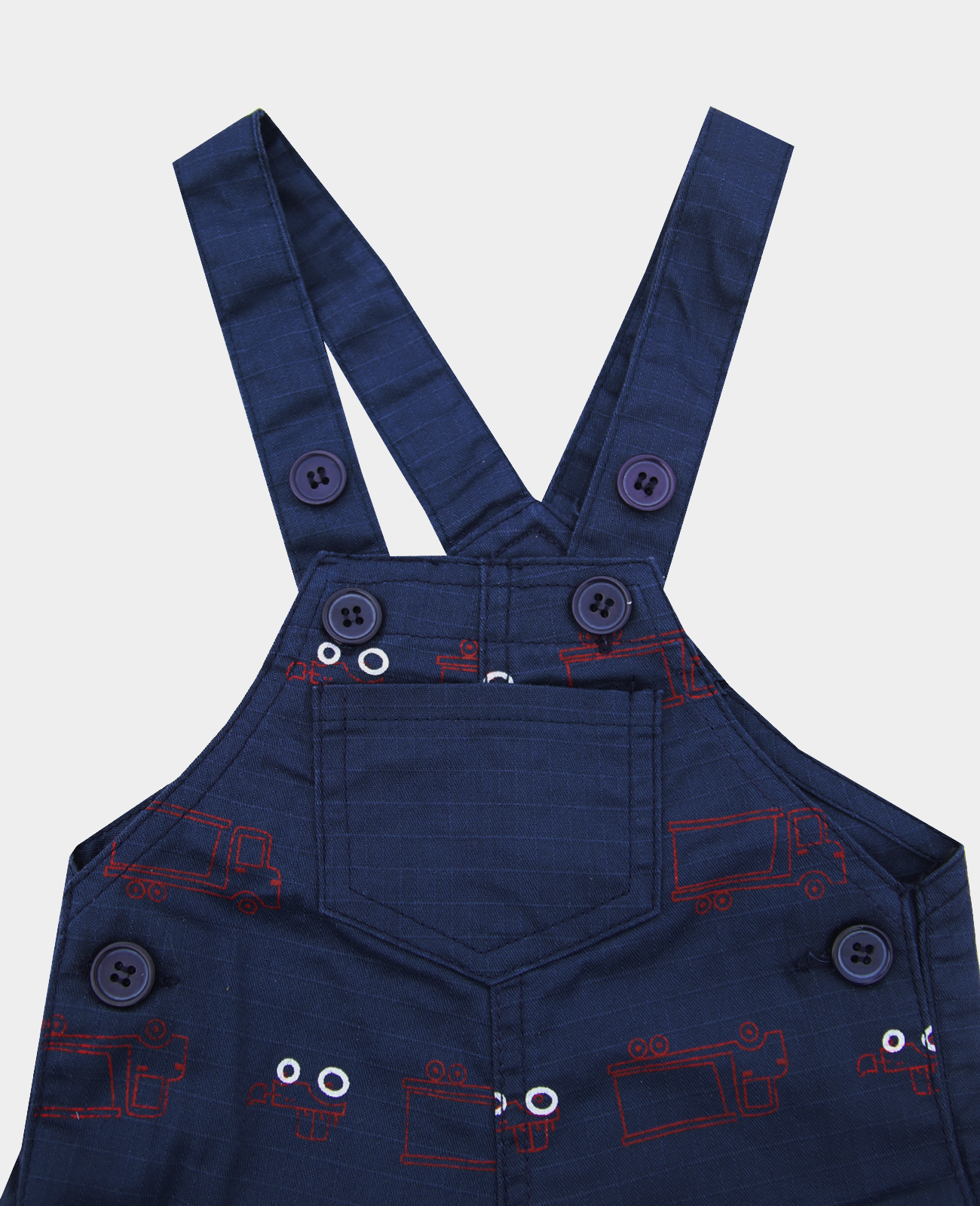 Minnie Craft Brand / Boys Summer Soft Pure Denim cotton printed design Dungaree / Romper