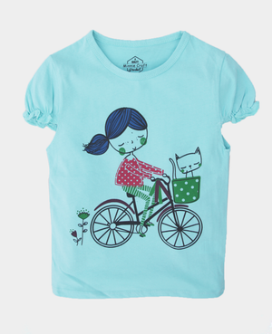 Minnie Craft Brand  (M.C) / Girls Half Sleeves soft Stretchable Cotton T-Shirt