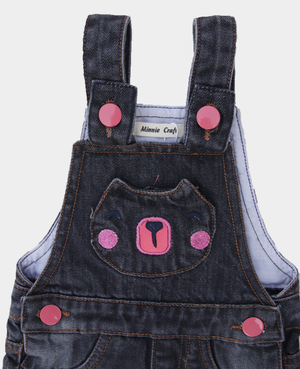 Minnie Craft Brand (M.C) /  Unisex Embroided Summer Dungaree with Fades Design