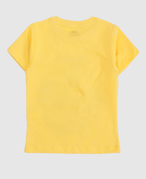 Minnie Craft / boys yellow soft stretchable cotton printed Tshirt