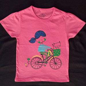 Minnie Craft Brand  (M.C) / Girls Half Sleeves soft Stretchable Cotton T-Shirt