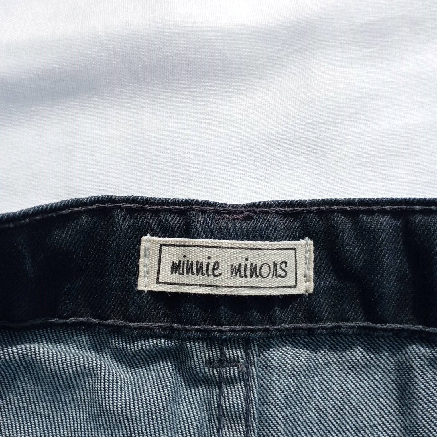 Minnie Minors (M.M) / Infants & Boys Navy Blue Denim Shorts