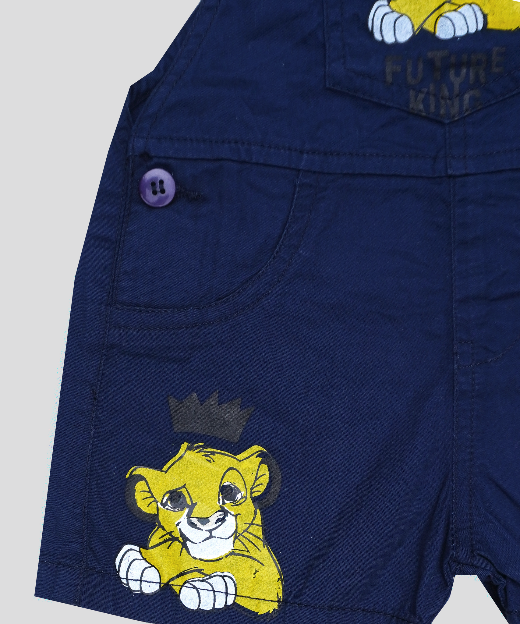 Minnie Craft Brand / Unisex Soft Summer cotton Dungaree/Romper lion king design