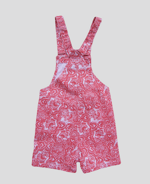 Minnie Craft Brand /  Soft Summer Stretchable jeans Dungaree / Romper printed design