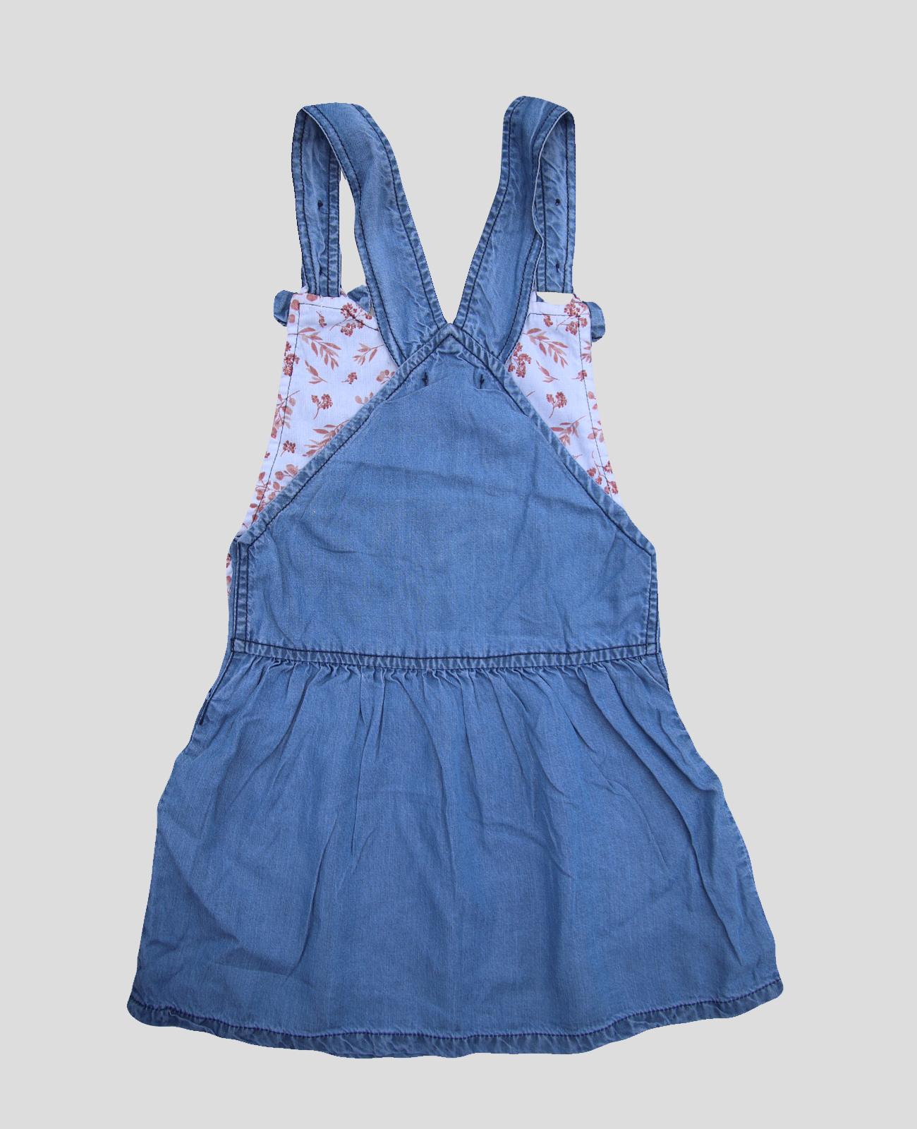 Minnie Craft Brand / Girls Summer Soft Light weight Cotton Embroided Dungaree / Romper