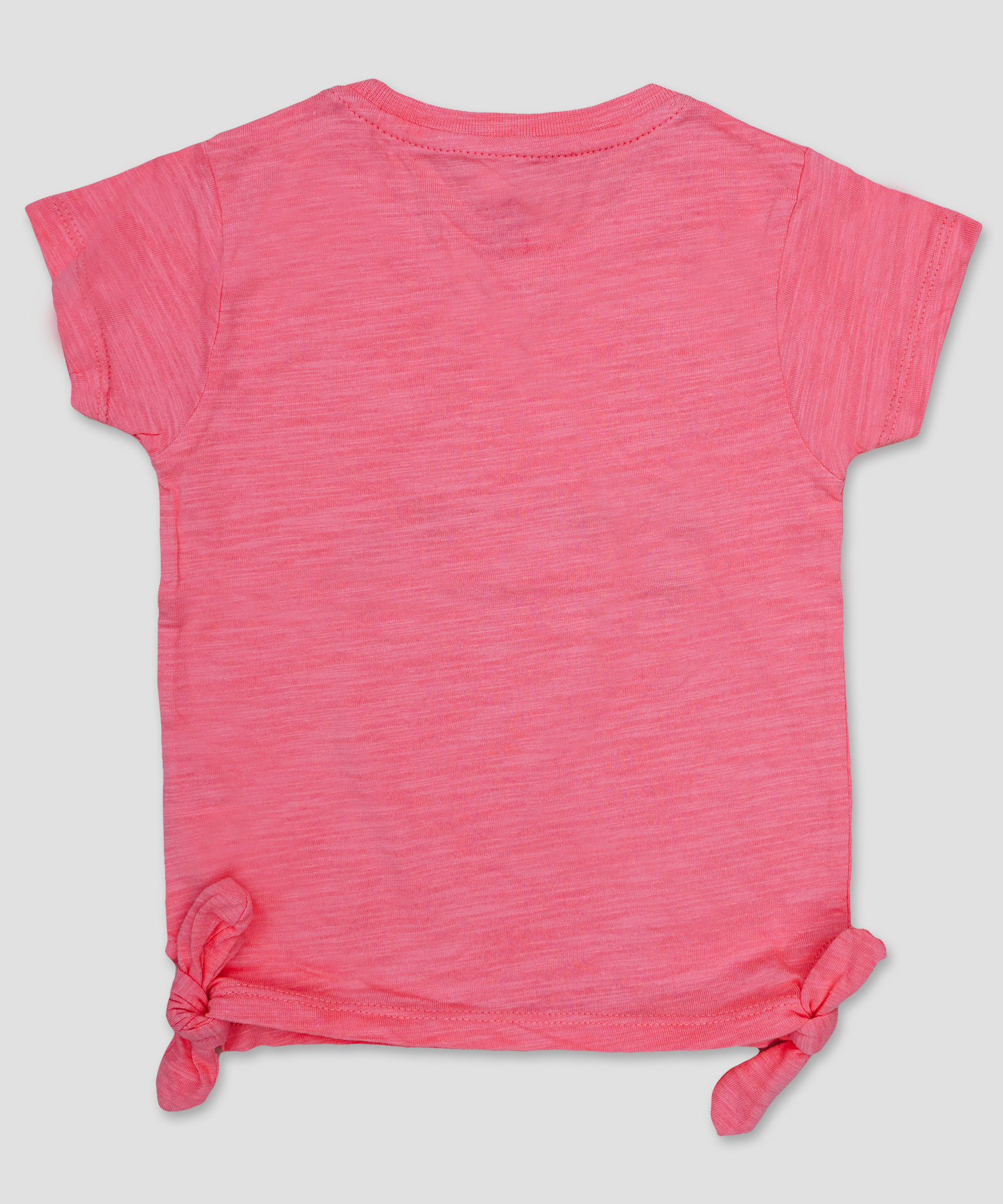 Minnie Minors / Girls pink soft stretchable design Tied bottom T-shirt